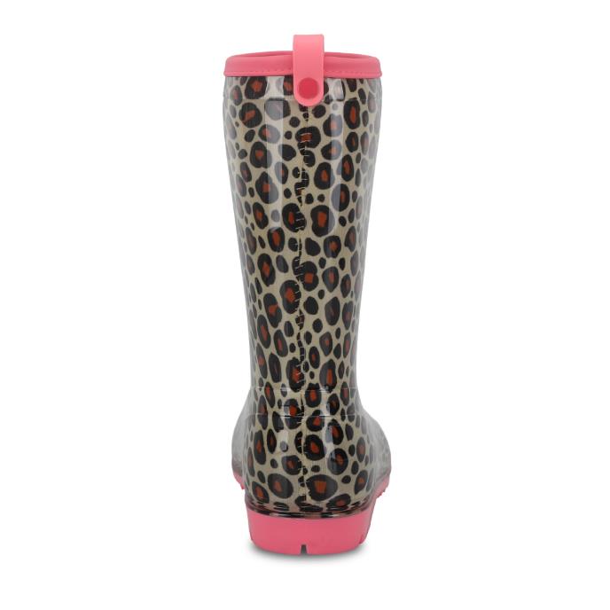 Puddle Jumpers Kids Welly Boot Natural Leopard Extra Image 3